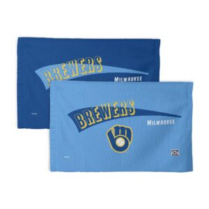 The Northwest Group Milwaukee Brewers 2-Pack 16” x 25” Cooperstown Collection Fan Towel Set