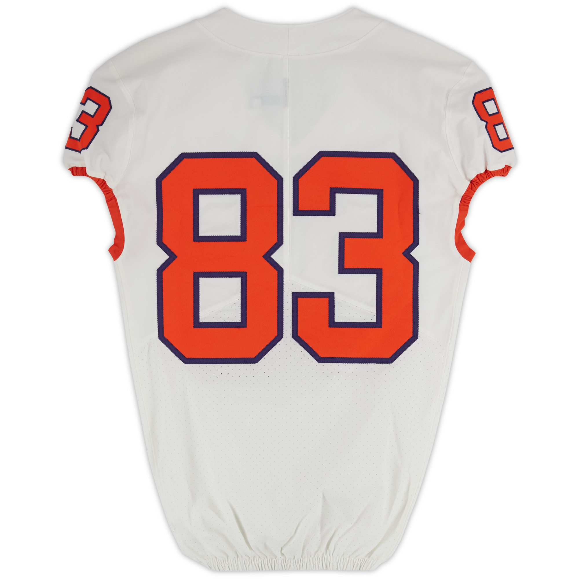 Clemson Tigers Team-Issued Nike #83 White Jersey from the Football Program - Size 38 - Image 7