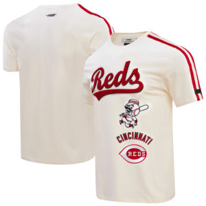 Men's Pro Standard Cream Cincinnati Reds Retro Classic Striped T-Shirt