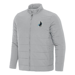 Men's Antigua Gray Minnesota United FC Swelter Full-Zip Jacket