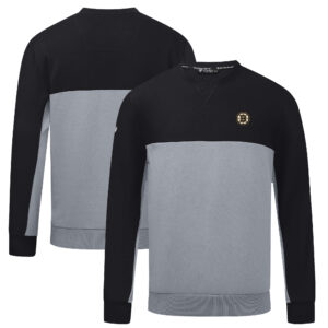 Men's Levelwear Black/Gray Boston Bruins Legacy Pullover Sweatshirt