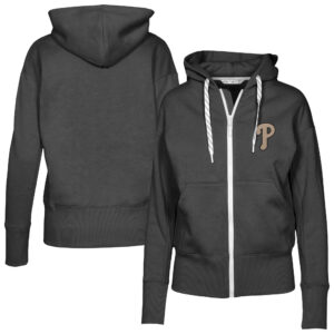 Women's Levelwear Black Philadelphia Phillies Gardinia Full-Zip Hoodie