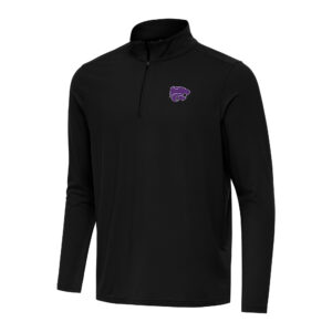 Men's Antigua Black Kansas State Wildcats Intent Quarter-Zip Top