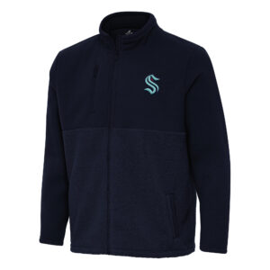 Men's Antigua Navy Seattle Kraken Daily Fused Full-Zip Jacket