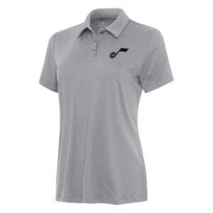 Women's Antigua Gray Utah Jazz Reprocess Polo
