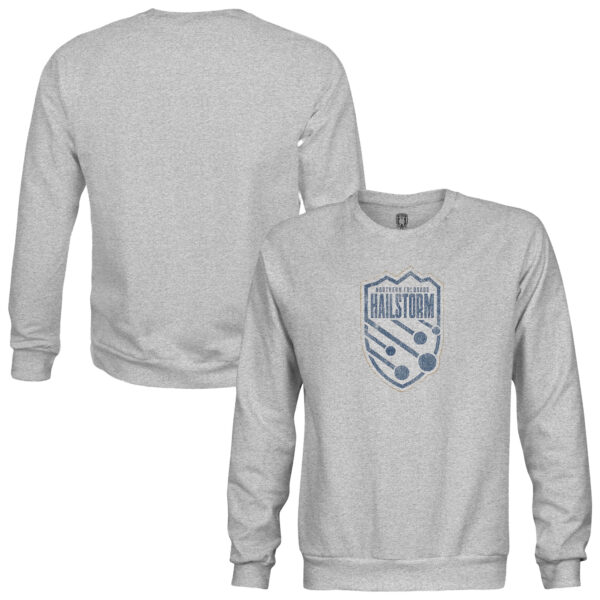 Youth 1863FC Heather Gray Northern Colorado Hailstorm FC Color Badge Pullover Sweatshirt
