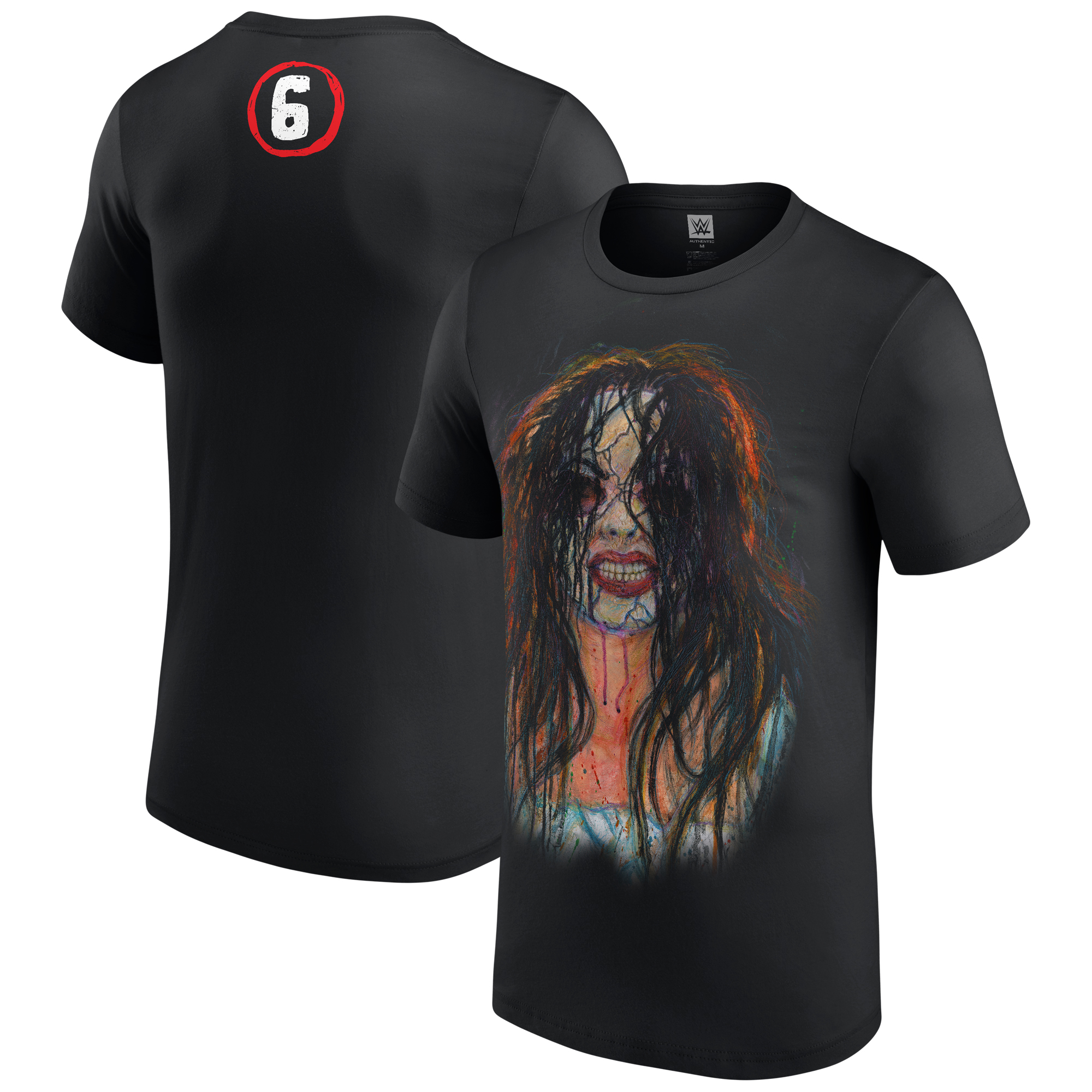 Men's Black Wyatt Sicks Abby the Witch Portrait T-Shirt