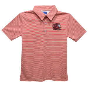 Toddler Vive La Fete Red Jacksonville State Gamecocks Pencil Stripe Polo