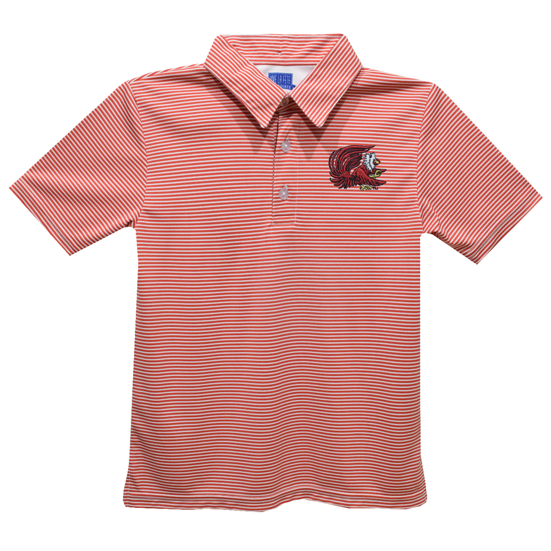 Toddler Vive La Fete Red Jacksonville State Gamecocks Pencil Stripe Polo