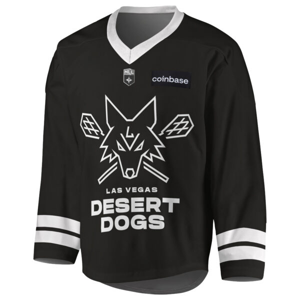 Youth Black Las Vegas Desert Dogs Sublimated Replica Jersey - Image 6