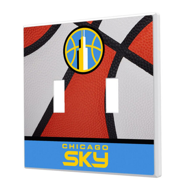 Chicago Sky Basketball Double Toggle Lightswitch Plate