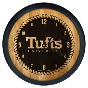 Brown Tufts University Jumbos 2' Barrelhead Clock