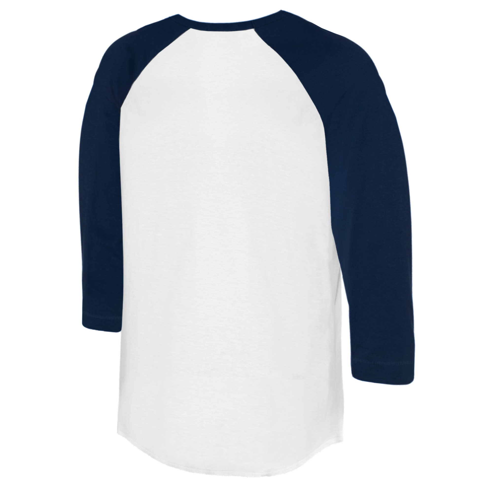 Women's Tiny Turnip White/Navy Washington Nationals Baseball Cross Bats 3/4-Sleeve Raglan T-Shirt - Image 7