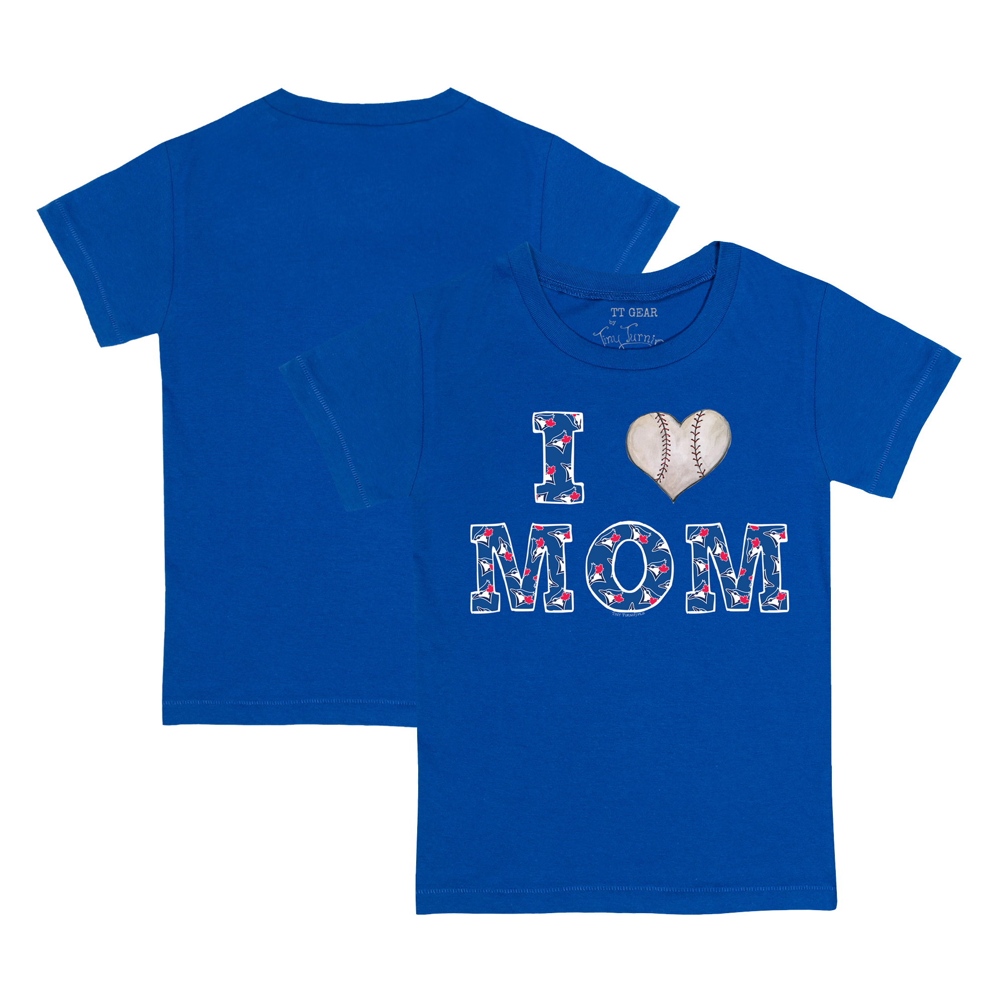 Youth Tiny Turnip Royal Toronto Blue Jays I Love Mom T-Shirt