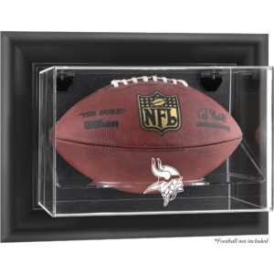 Minnesota Vikings (2013-Present) Black Framed Wall-Mountable Football Case