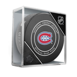Montreal Canadiens Unsigned InGlasCo Official Game Puck