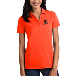 Detroit Tigers Antigua Women's Tribute Polo - Orange