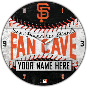 WinCraft San Francisco Giants Personalized 14'' Round Wall Clock