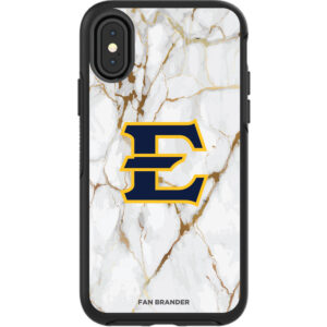 Black ETSU Buccaneers iPhone Symmetry Marble Case