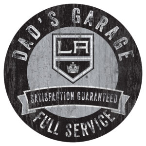 Los Angeles Kings 12" Dad's Garage Wood Sign