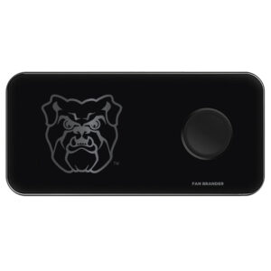 Black Butler Bulldogs 3-in-1 Glass Wireless Charge Pad