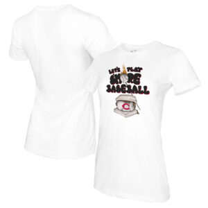 Women's Tiny Turnip White Cincinnati Reds S'mores T-Shirt