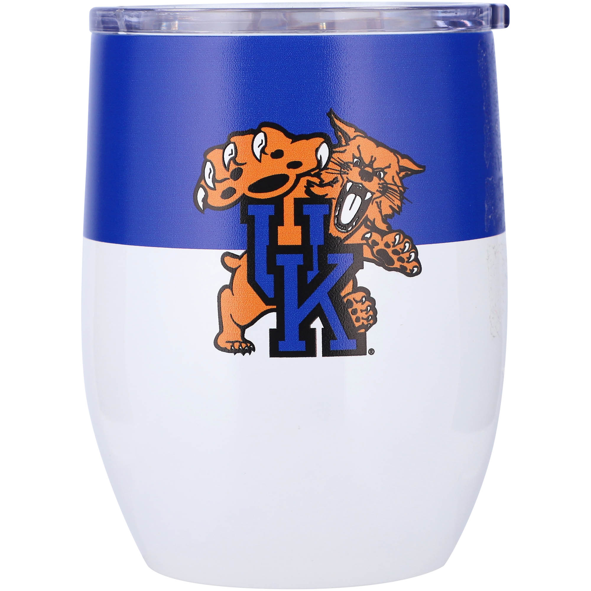 Kentucky Wildcats 16oz. Colorblock Stainless Steel Curved Tumbler - Image 2