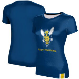 Women's Blue Rochester Yellow Jackets Women's Swimming T-Shirt