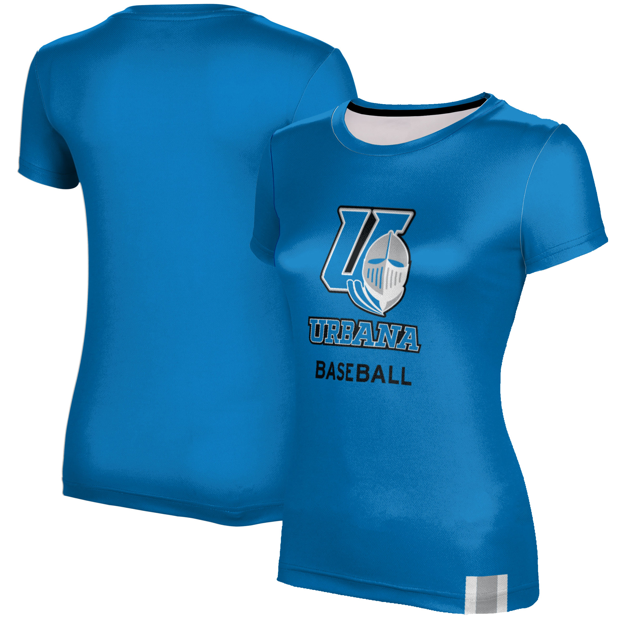 Women's Blue Urbana Blue Knights Baseball T-Shirt - Image 5