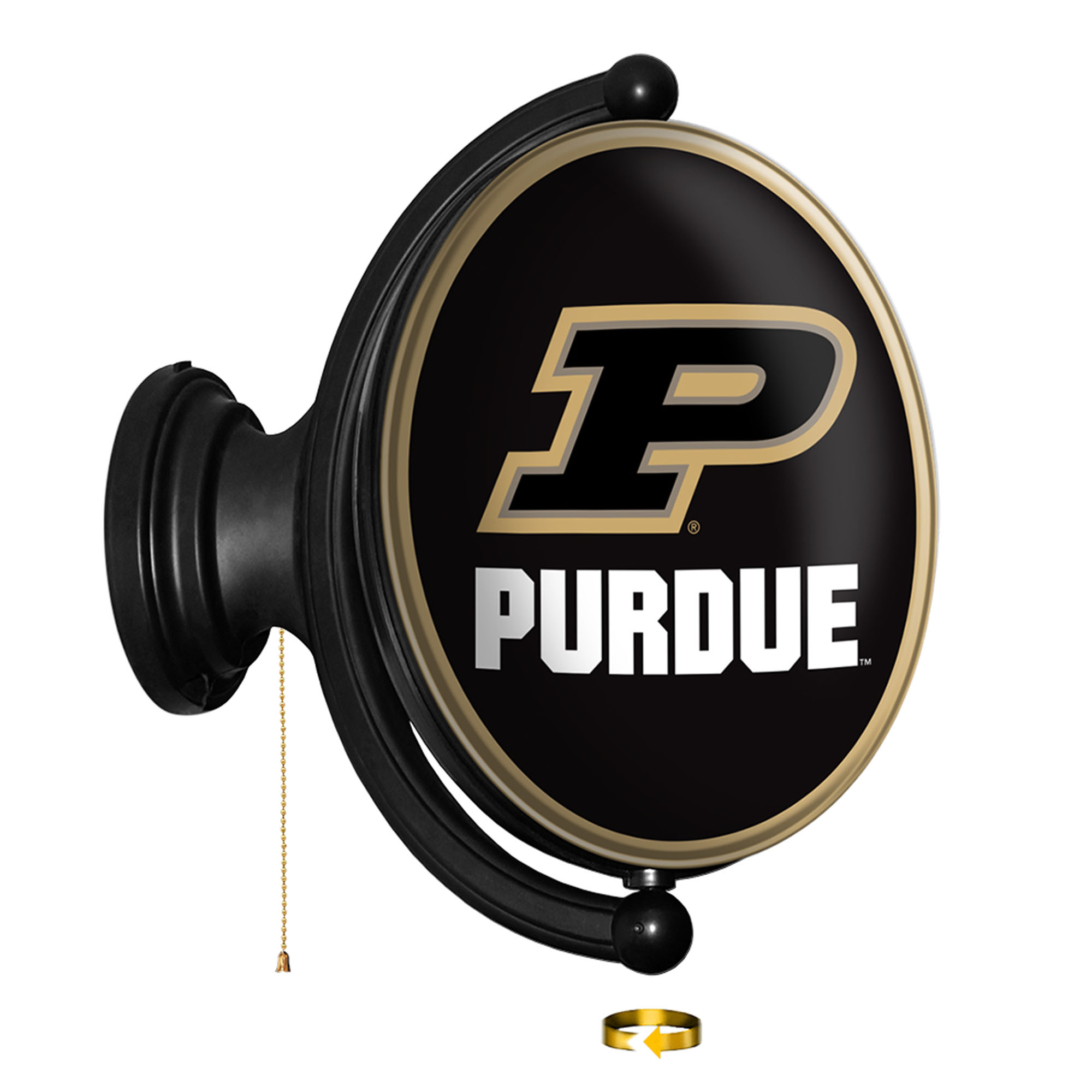Purdue Boilermakers Logo 21'' x 23'' Rotating Lighted Wall Sign - Image 2