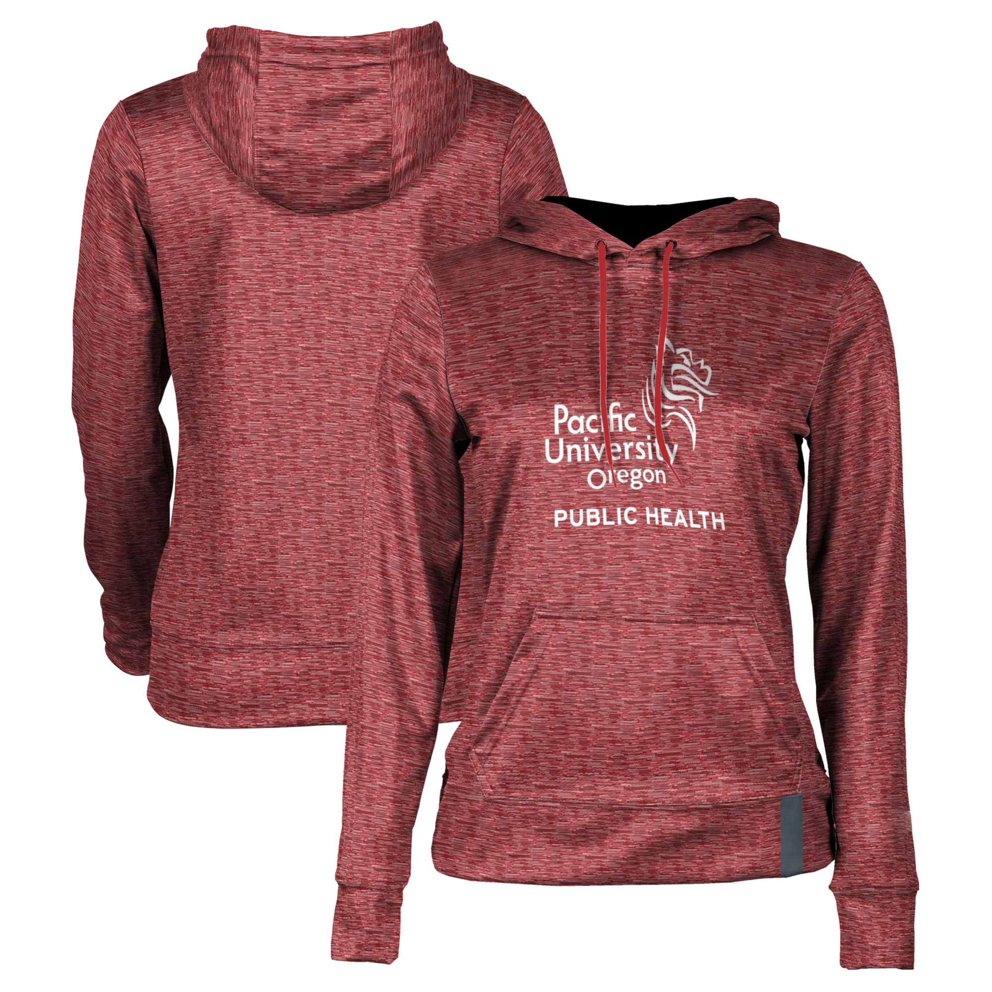 Women's Red Pacific Boxers Public Health Pullover Hoodie