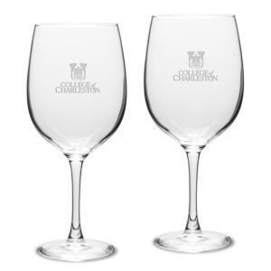 Charleston Cougars 19oz. 2-Piece Traditional Robusto Red Wine Table Glass Set
