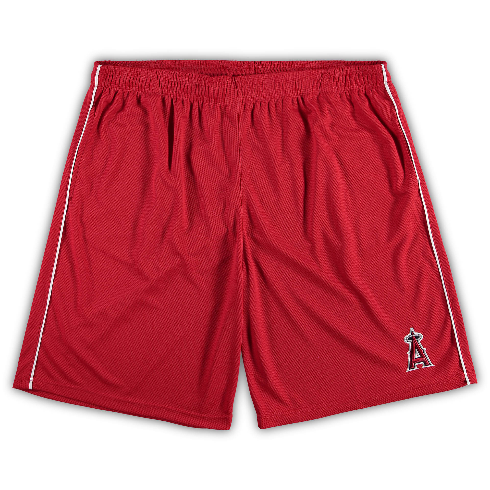 Men's Red Los Angeles Angels Big & Tall Mesh Shorts - Image 4