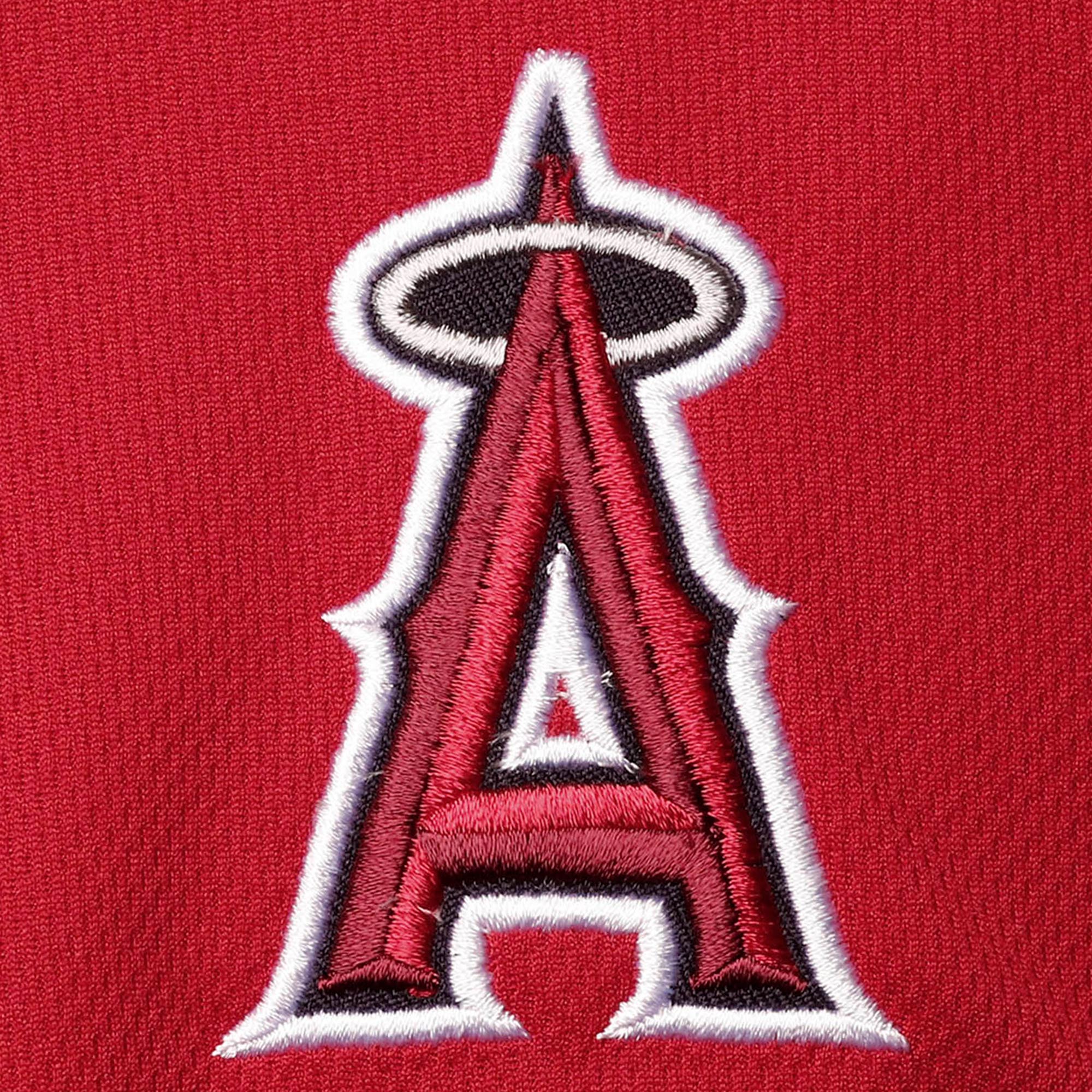 Men's Red Los Angeles Angels Big & Tall Mesh Shorts - Image 3