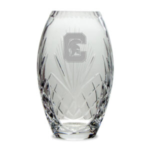 Capital University Crusaders 10'' Full Leaded Crystal Vase