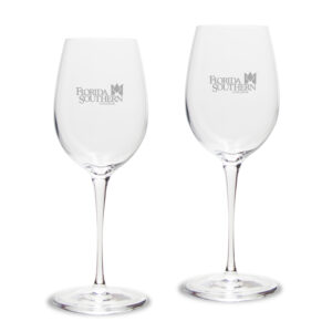 Florida Southern Moccasins 12oz. 2-Piece Luigi Bormioli Titanium White Wine Glass Set