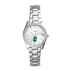 Women's Fossil Silver Charlotte 49ers Scarlette Mini Three-Hand Date Watch