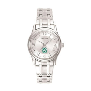 Women's Bulova Silver Northwest Missouri State Bearcats Stainless Steel Quartz Watch