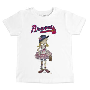 Infant Tiny Turnip White Atlanta Braves Baseball Babes T-Shirt