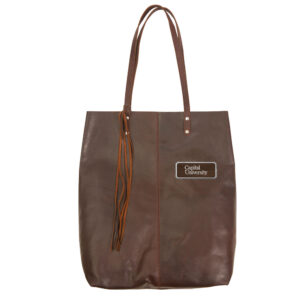 Brown Capital University Comets Logo Plate Mee Canyon Tote