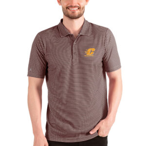 Men's Antigua Maroon/White Central Michigan Chippewas Esteem Polo