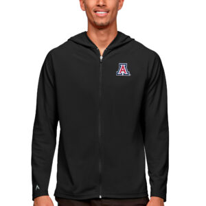 Men's Antigua Black Arizona Wildcats Legacy Full-Zip Hoodie