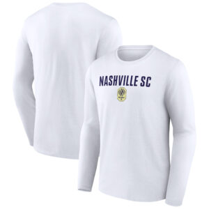 Men's White Nashville SC Victory Arch Long Sleeve T-Shirt
