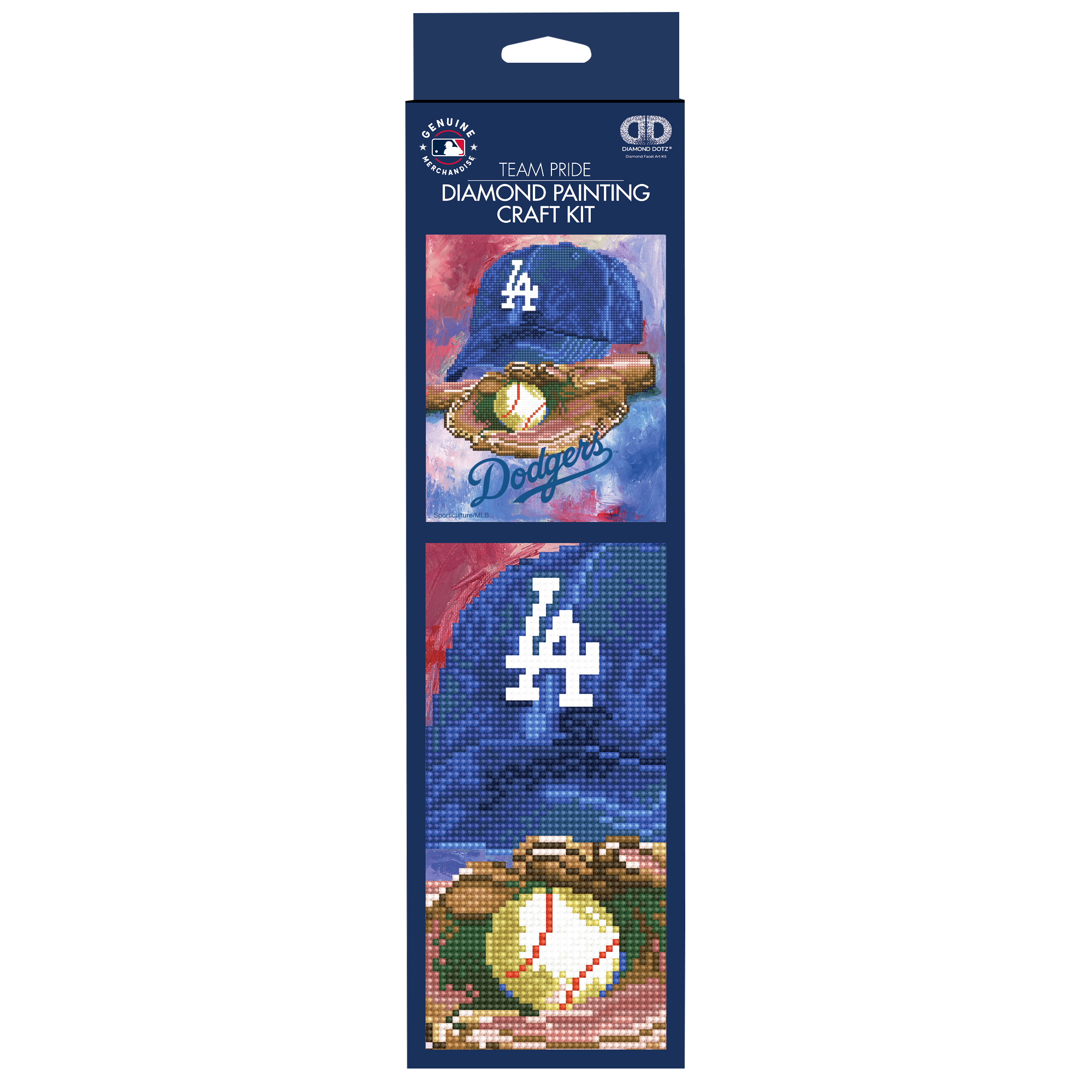 Sporticulture Los Angeles Dodgers Diamond Art Craft Kit - Image 5