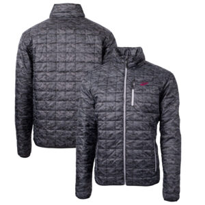 Cutter & Buck Black New Mexico State Aggies Primary Team Logo Rainier PrimaLoft Eco Insulated Printed Full-Zip Puffer Jacket