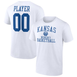 Men's White Kansas Jayhawks Women's Basketball Pick-A-Player NIL Gameday Tradition T-Shirt