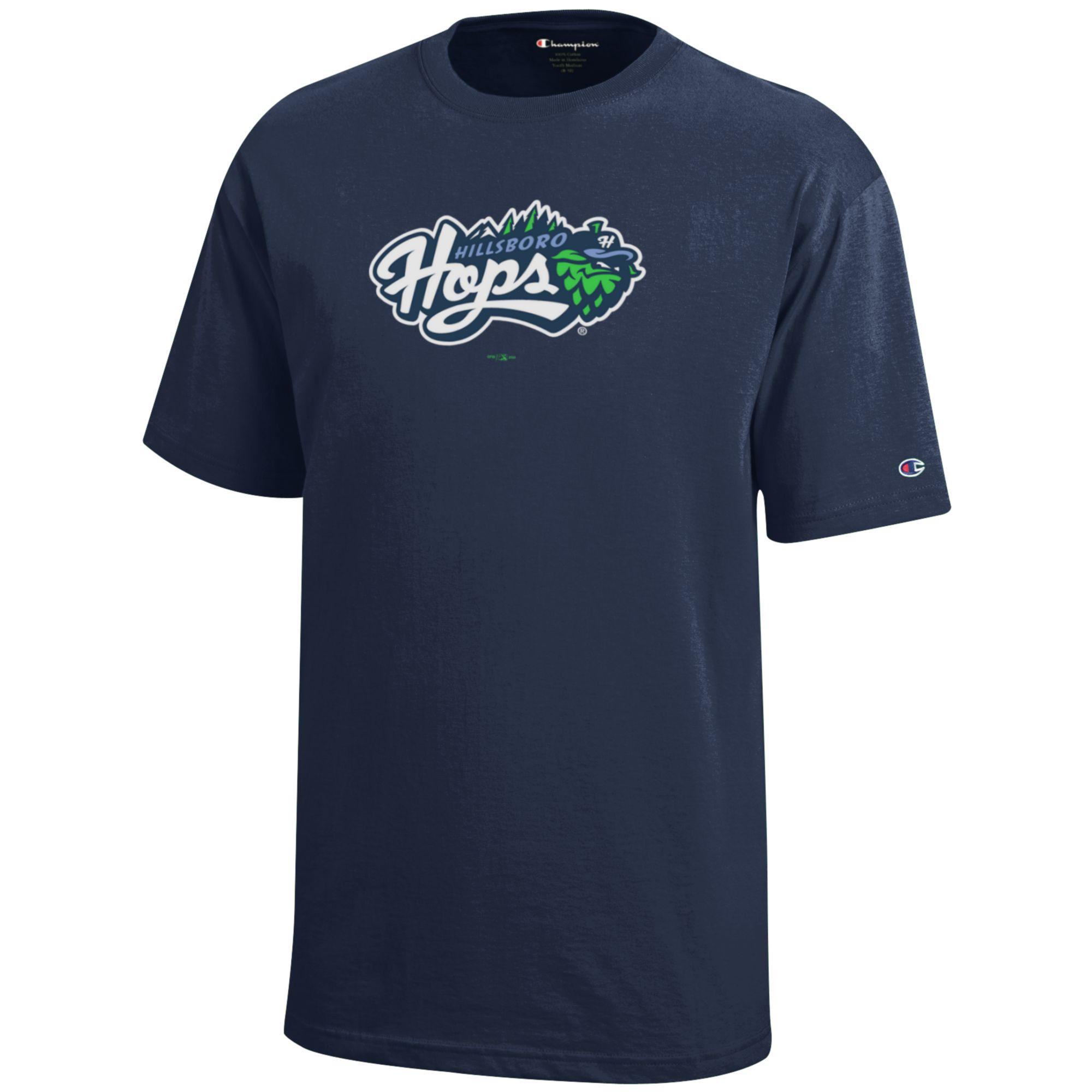Youth Champion Navy Hillsboro Hops Jersey T-Shirt - Image 6