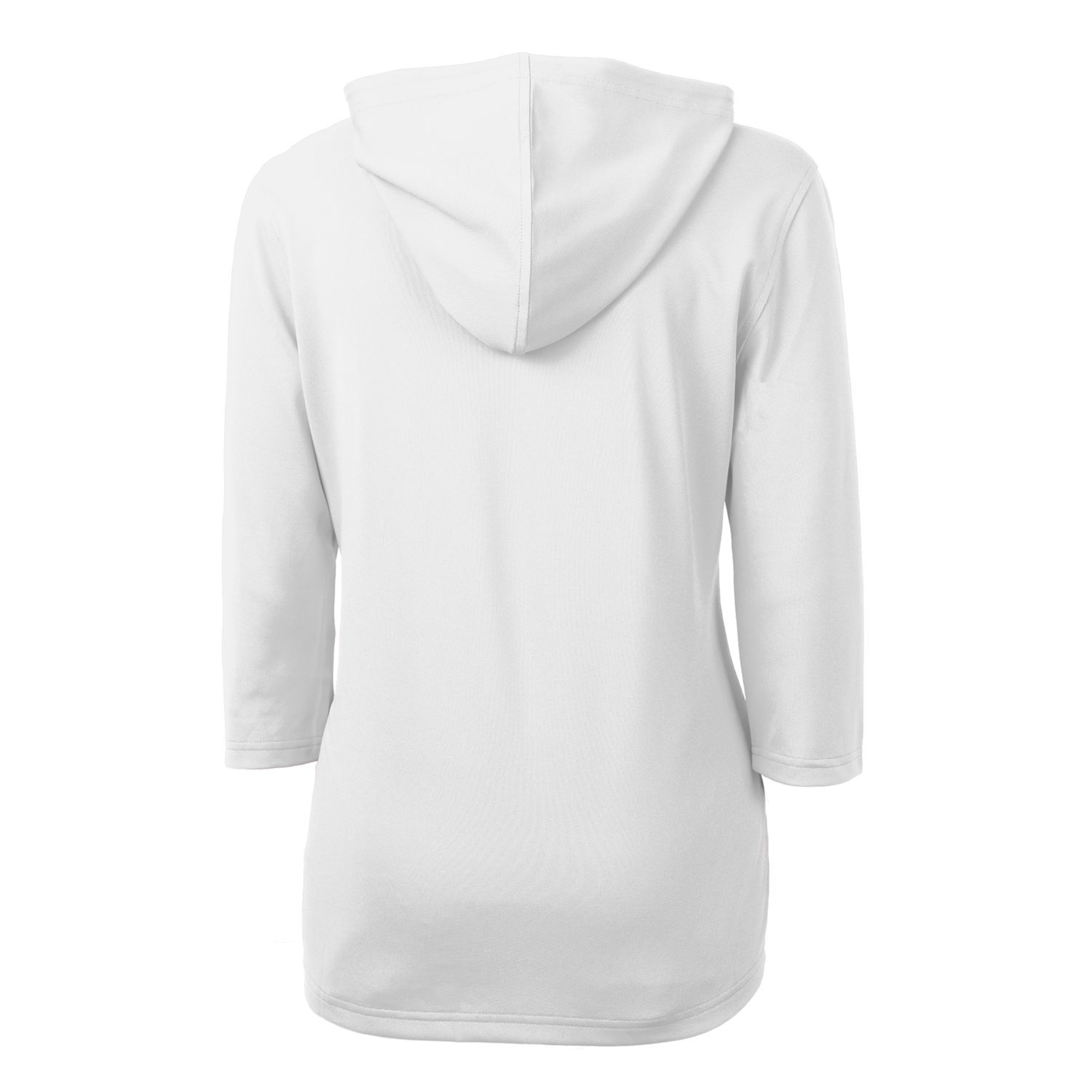 Women's Cutter & Buck White Miami Marlins Americana Logo DryTec Virtue Eco Pique Recycled Half-Zip Pullover Hoodie - Image 7