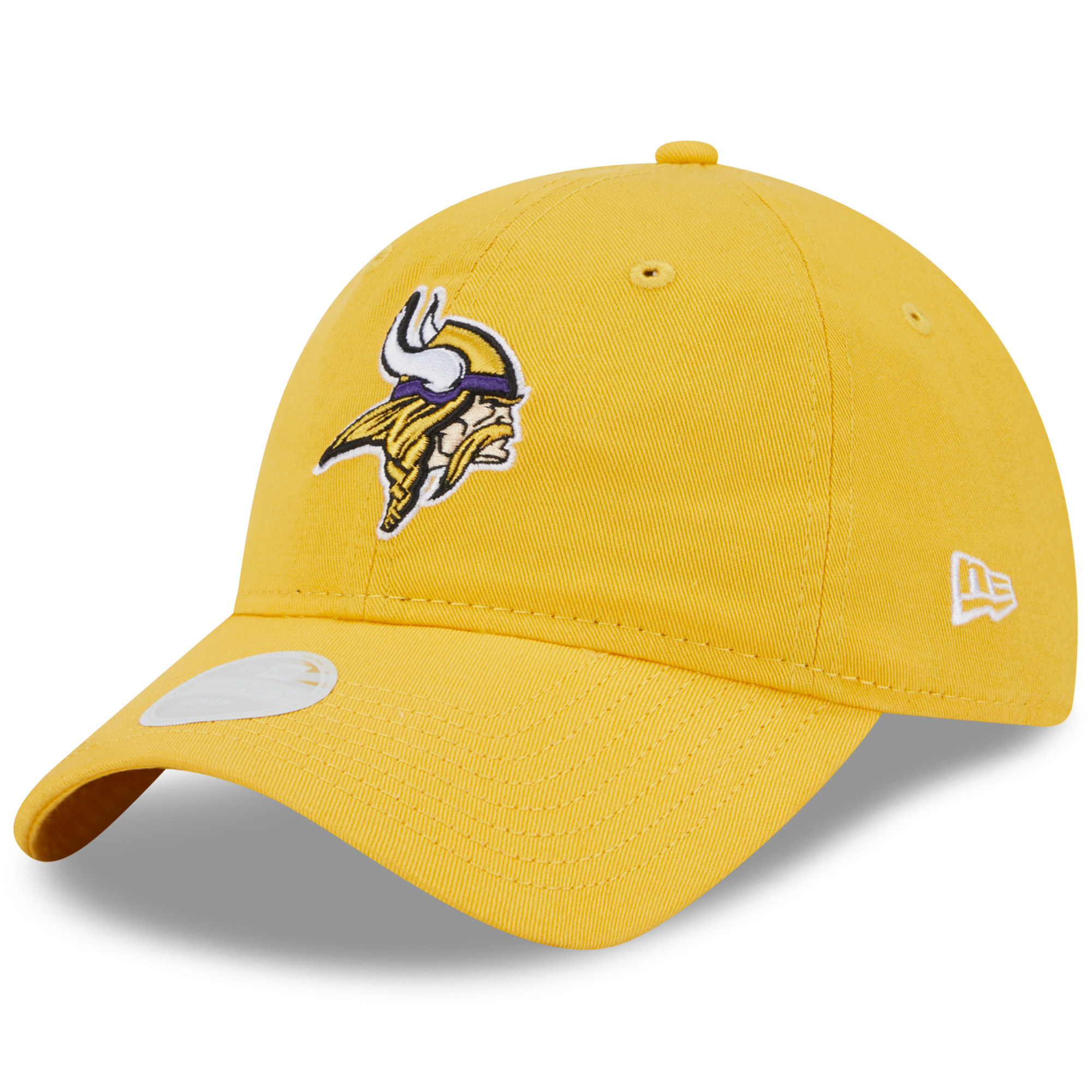 Women's New Era Gold Minnesota Vikings Main Core Classic 2.0 9TWENTY Adjustable Hat - Image 2