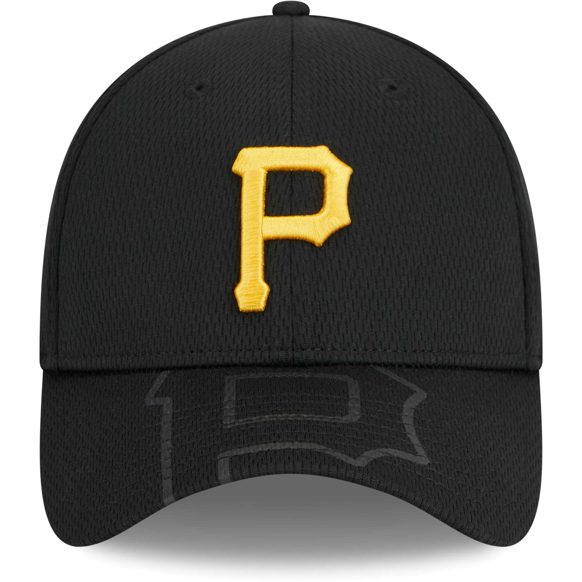 Men's New Era Black Pittsburgh Pirates Top Visor 39THIRTY Flex Hat - Image 3